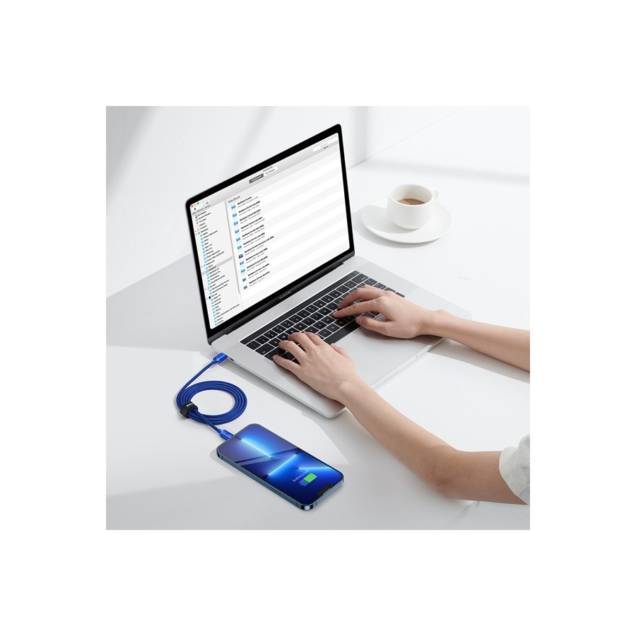 Baseus Crystal Shine Series Cable Type-C to Lightning 20W 1.2m Blue( CAJY000203)