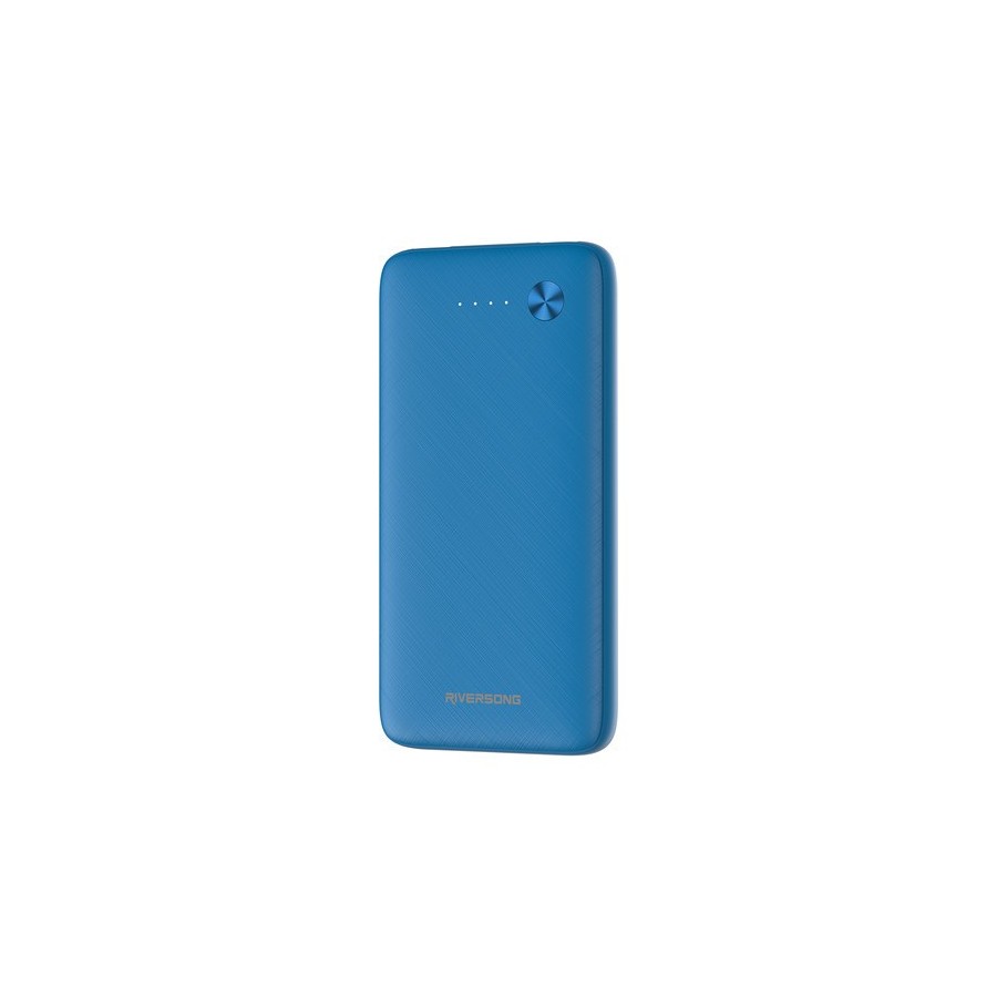 Riversong Horizon 10 Power Bank 10000mAh με 2 Θύρες USB-A Μπλε(PB30BL)