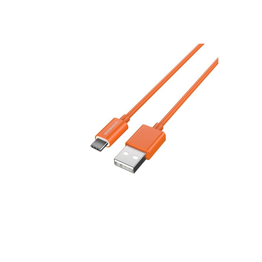 Riversong Lotus 08 USB 2.0 Cable USB-C male - USB-A male Πορτοκαλί 1.2m (CT71O)