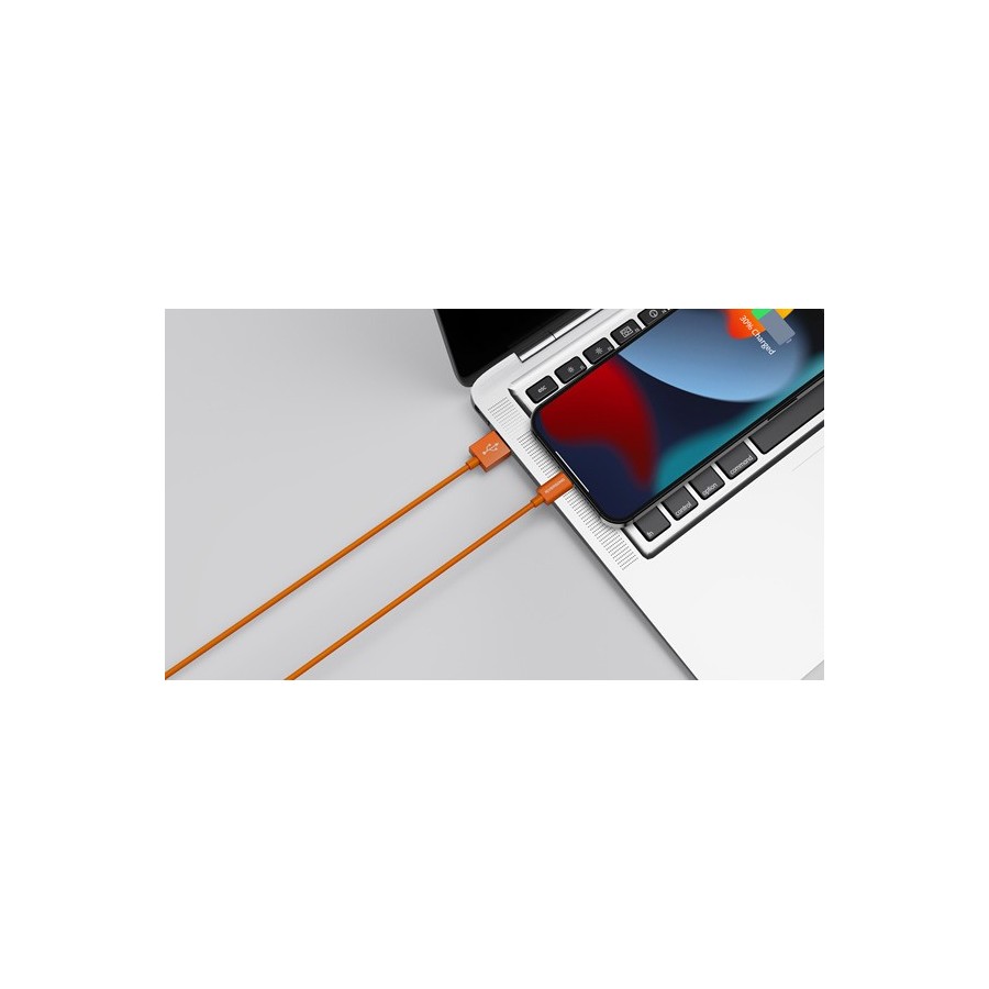Riversong Lotus 08 USB to Lightning Cable Πορτοκαλί 1.2m (CL71O)