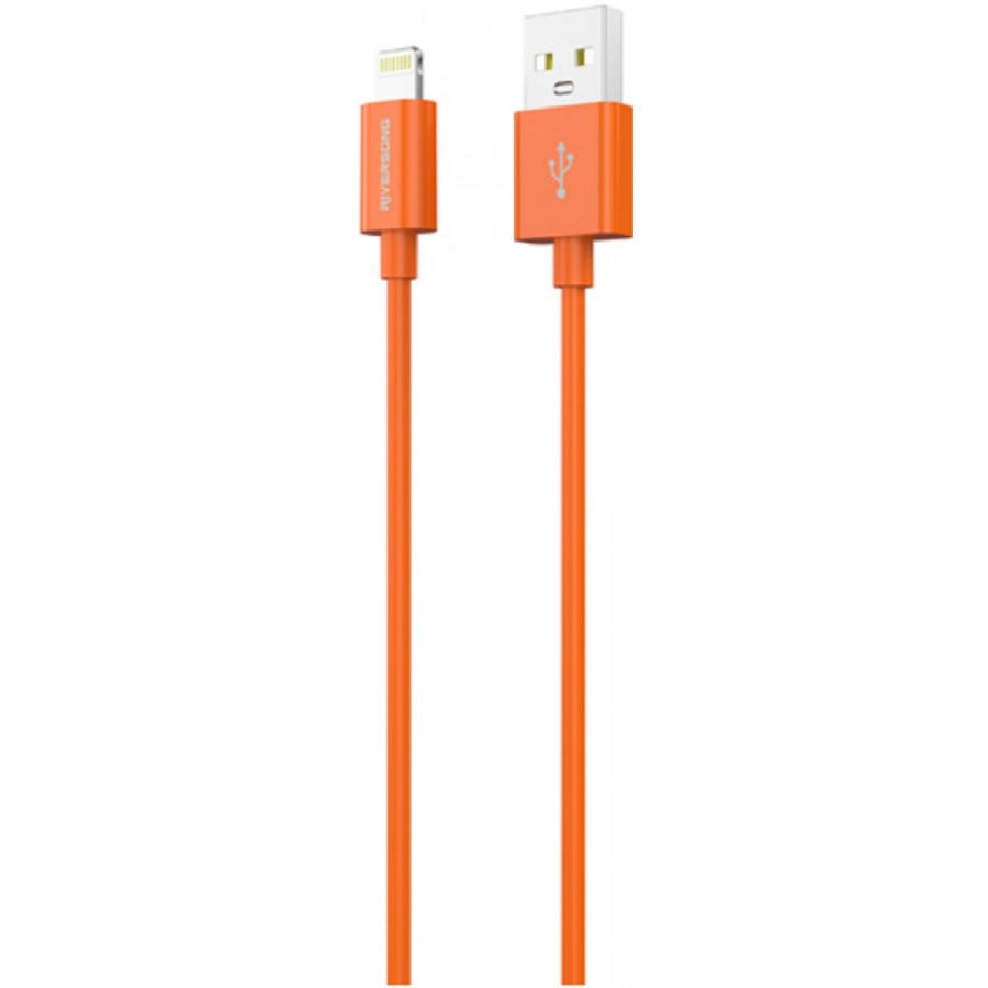 Riversong Lotus 08 USB to Lightning Cable Πορτοκαλί 1.2m (CL71O)