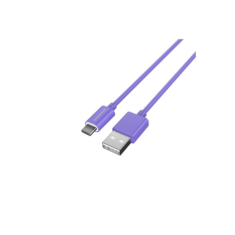 Riversong Lotus 08 USB 2.0 Cable USB-C male - Μωβ 1.2m (CT71PU)