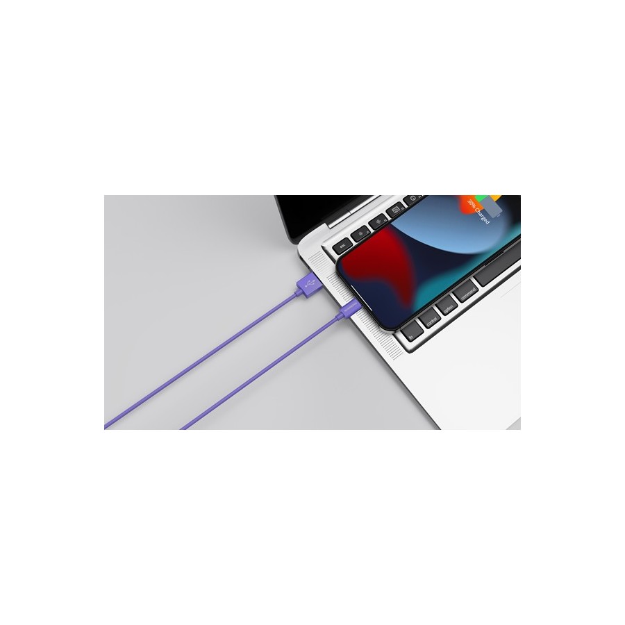 Riversong Lotus 08 USB to Lightning Cable Μωβ 1.2m (CL71PU)