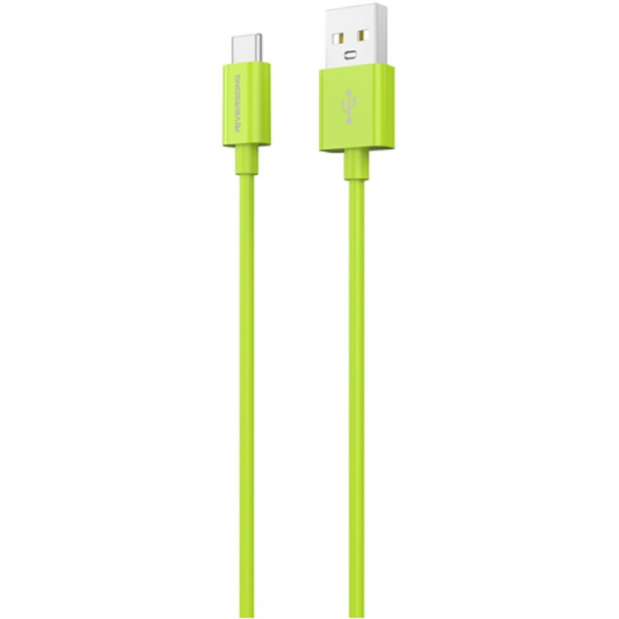 Riversong Lotus 08 USB 2.0 Cable USB-C male - USB-A male Πράσινο 1.2m (CT71G)