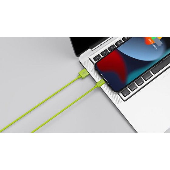 Riversong Lotus 08 USB to Lightning Cable Πράσινο 1.2m (CL71G)
