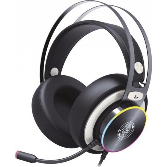 Zeroground Sokun HD-2800 RGB Over Ear Gaming Headset 7.1 με σύνδεση USB