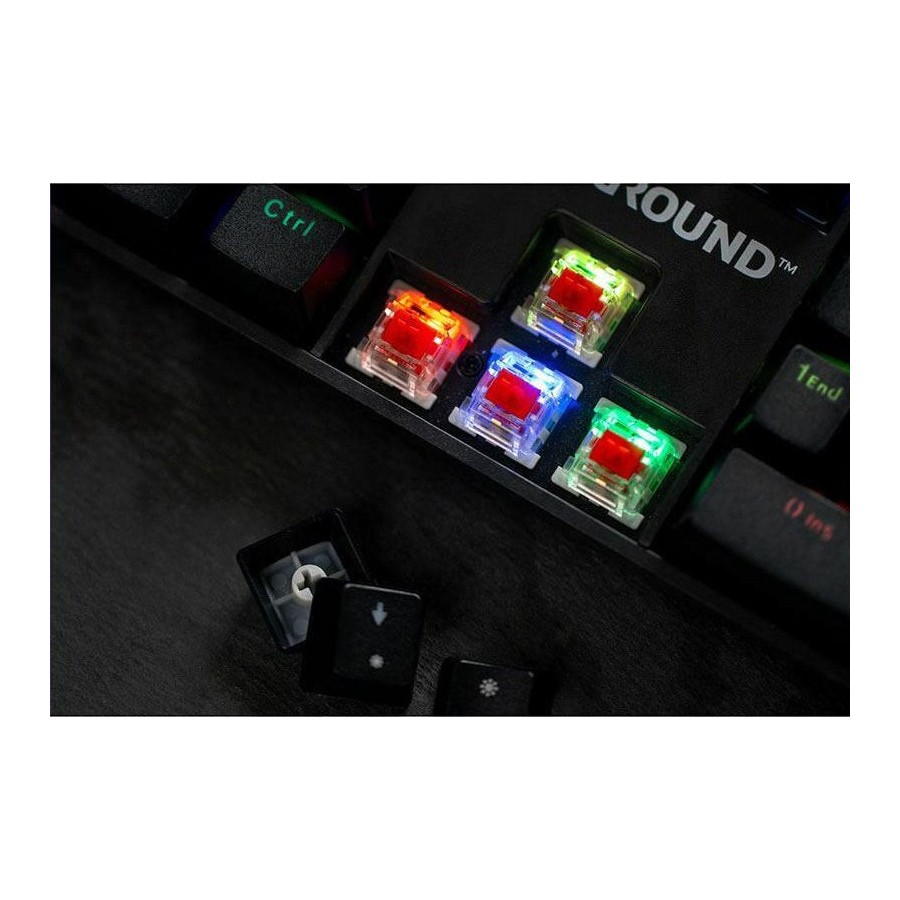 Zeroground KB-3200G Tonado Gaming Μηχανικό Πληκτρολόγιο με Outemu Red διακόπτες και RGB φωτισμό (Αγγλικό US)