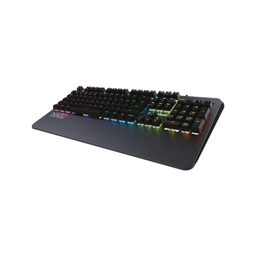 Zeroground KB-3500G Naito Gaming Μηχανικό Πληκτρολόγιο με Outemu Brown διακόπτες και RGB φωτισμό (Αγγλικό US)