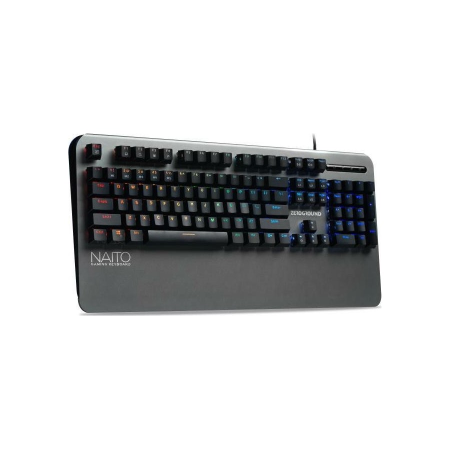Zeroground KB-3500G Naito Gaming Μηχανικό Πληκτρολόγιο με Outemu Brown διακόπτες και RGB φωτισμό (Αγγλικό US)