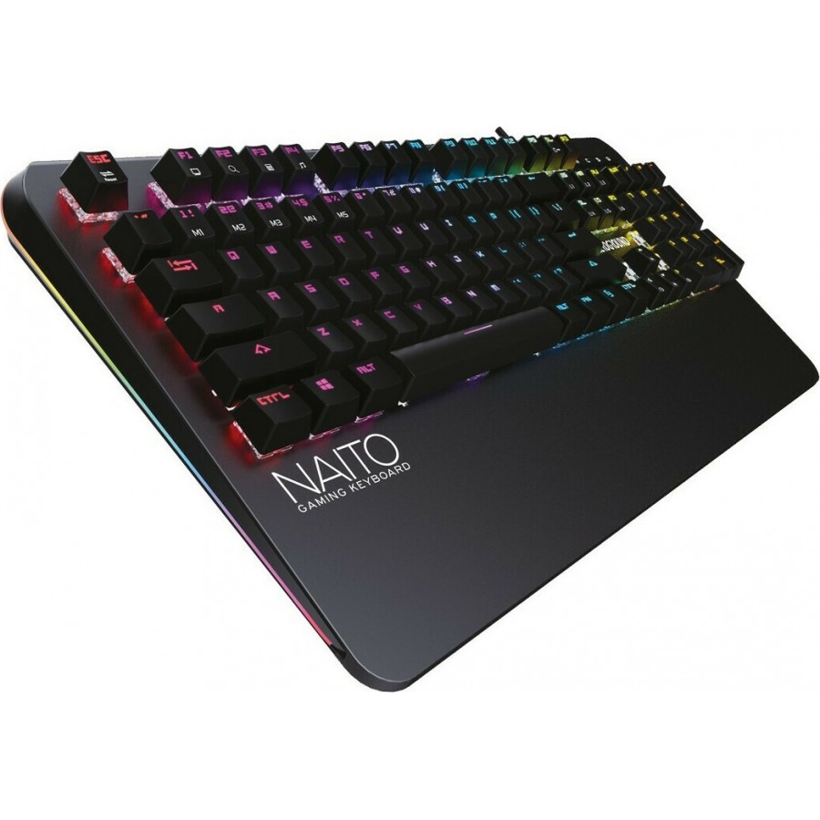 Zeroground KB-3500G Naito Gaming Μηχανικό Πληκτρολόγιο με Outemu Brown διακόπτες και RGB φωτισμό (Αγγλικό US)