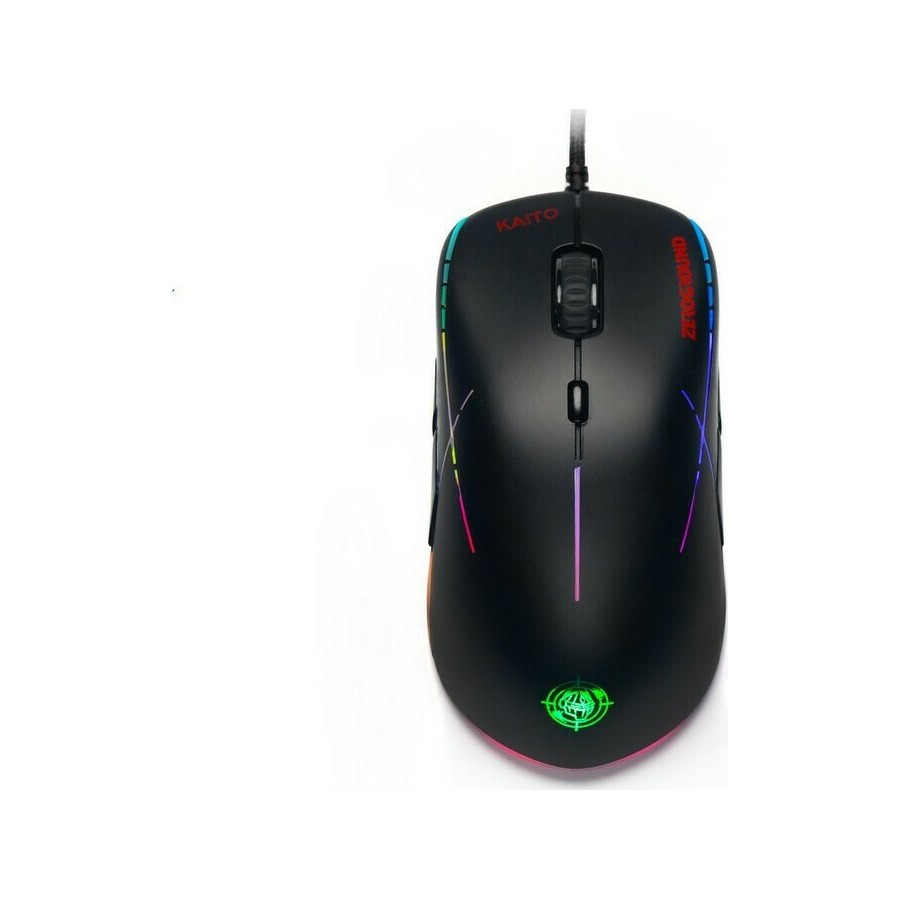 Zeroground KAITO v2.0 RGB Gaming Ποντίκι 6400 DPI Μαύρο ενσύρματο