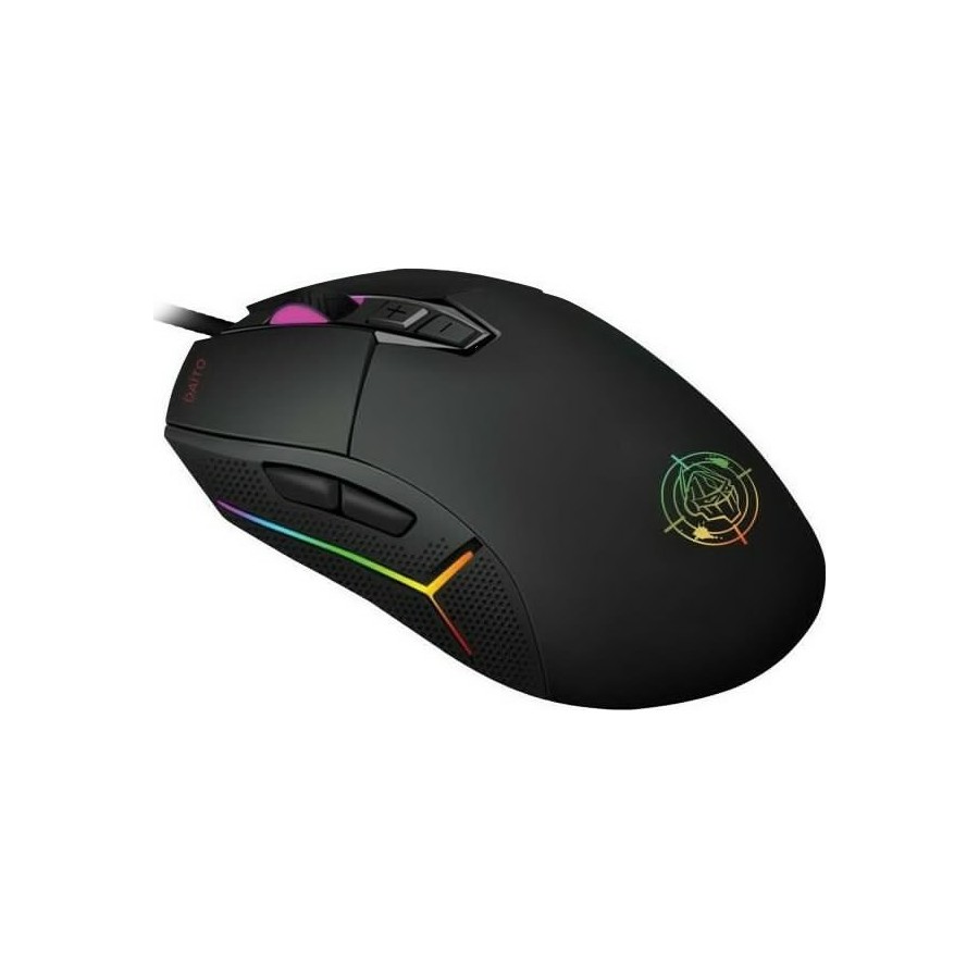 Zeroground MS-4000G Daito RGB Gaming Ποντίκι 10000 DPI Μαύρο Ενσύρματο