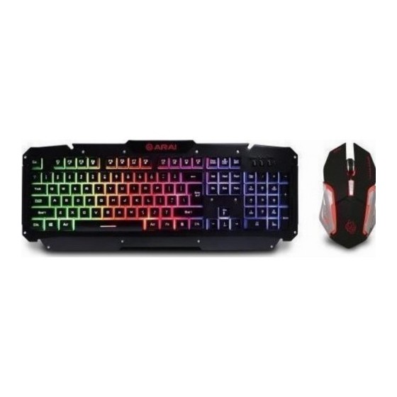 Zeroground KB-1700GUMS Arai Σετ Gaming Πληκτρολόγιο με RGB φωτισμό & Ποντίκι (Αγγλικό US)