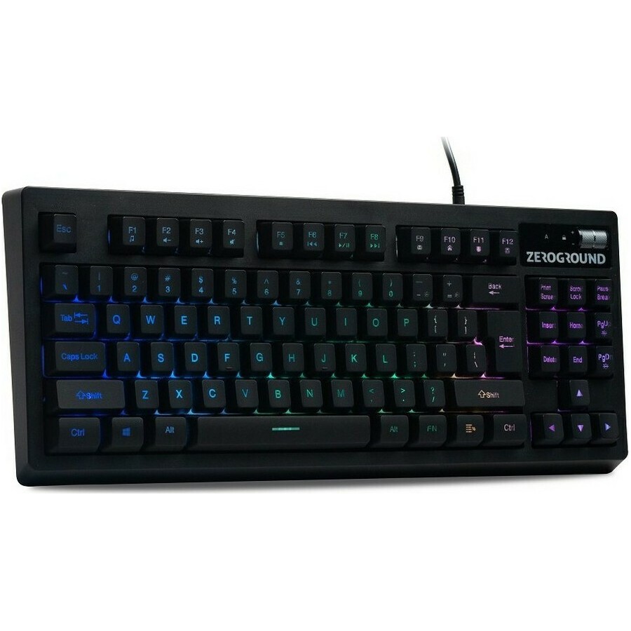 Zeroground KB-1800GUMS Aochi Σετ Gaming Πληκτρολόγιο Tenkeyless με RGB φωτισμό & Ποντίκι (Αγγλικό US)