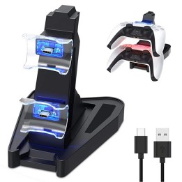 Βάση Φόρτισης 2x DualSense PS5 Μαύρο(AK286C)