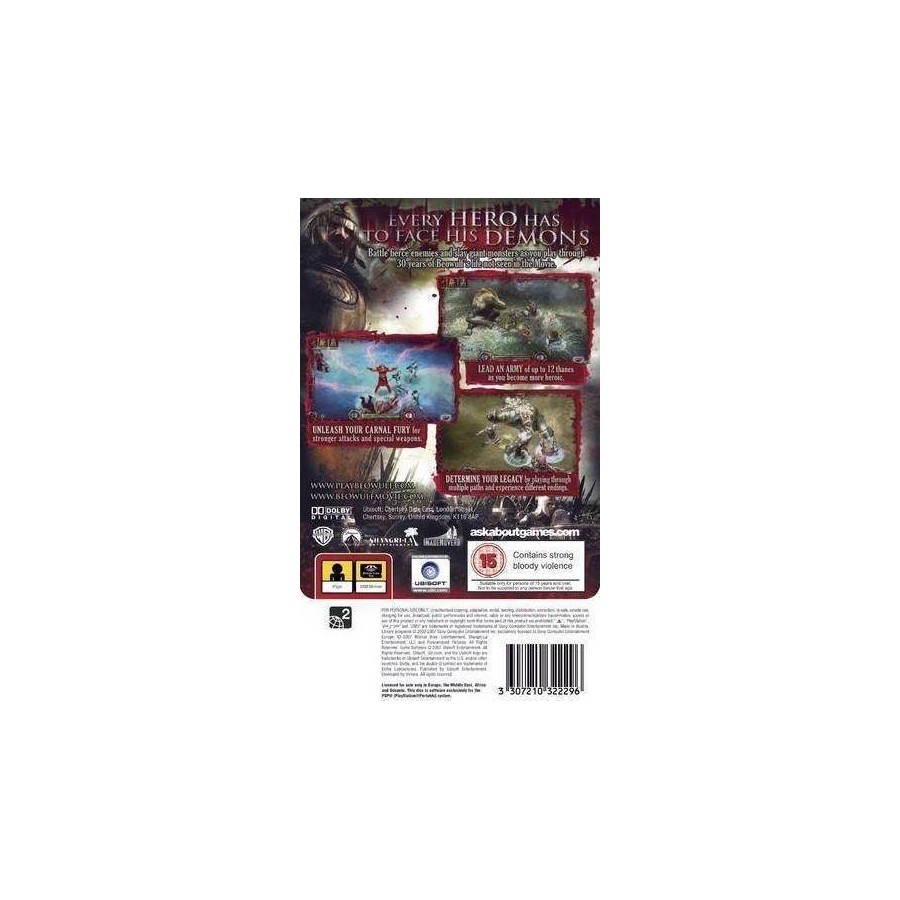 Beowulf The Game PSP GAMES Used-Μεταχειρισμένο
