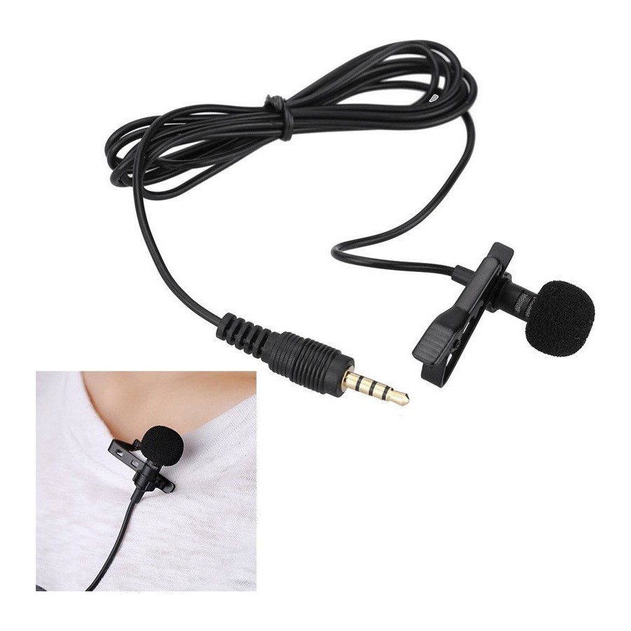 POWERTECH Καλώδιο 3.5mm με ενσωματωμένο clip-on μικρόφωνο, 1.5m(CAB-J034)