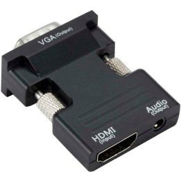 POWERTECH αντάπτορας HDMI (F) σε VGA (M) CAB-H120 με audio, μαύρο