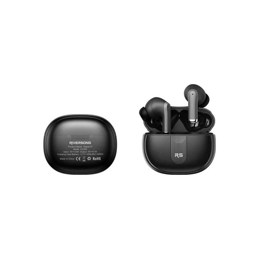 Riversong True Wireless Earphones Utopia H1 Black(EA263)