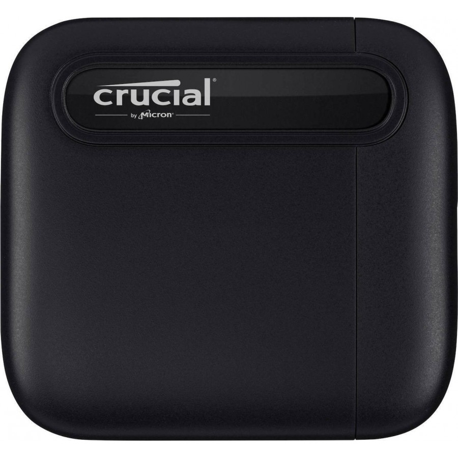 Crucial X6 USB 3.1 / USB-C Εξωτερικός SSD 1TB 2.5" Μαύρο(CT1000X6SSD9)