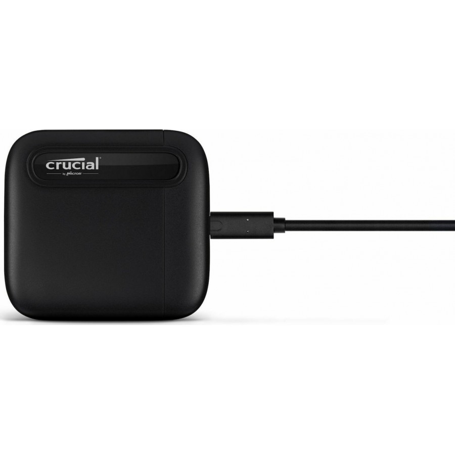 Crucial X6 USB 3.1 / USB-C Εξωτερικός SSD 500GB 2.5" Μαύρο(CT500X6SSD9)