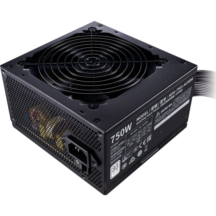 CoolerMaster MWE 750 White V2 750W Τροφοδοτικό Υπολογιστή Full Wired 80 Plus Standard(MPE-7501-ACABW-EU)