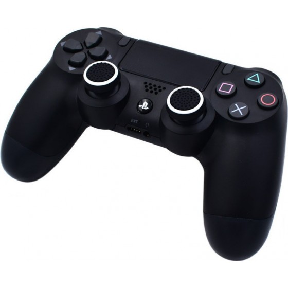 Σετ Τάπες Σιλικόνης για Joystick Χειριστηρίων PS, PS2, PS3, PS4, XBOX ONE - Μαύρο, Λευκό 2τμχ