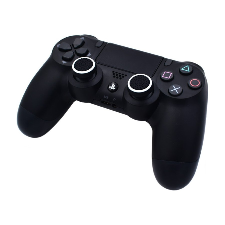 Σετ Τάπες Σιλικόνης για Joystick Χειριστηρίων PS, PS2, PS3, PS4, XBOX ONE - Μαύρο, Λευκό 2τμχ