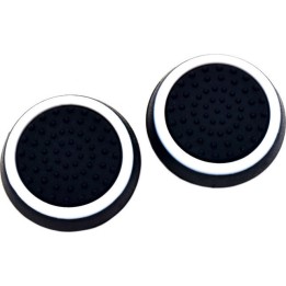 Σετ Τάπες Σιλικόνης για Joystick Χειριστηρίων PS, PS2, PS3, PS4, XBOX ONE - Μαύρο, Λευκό 2τμχ