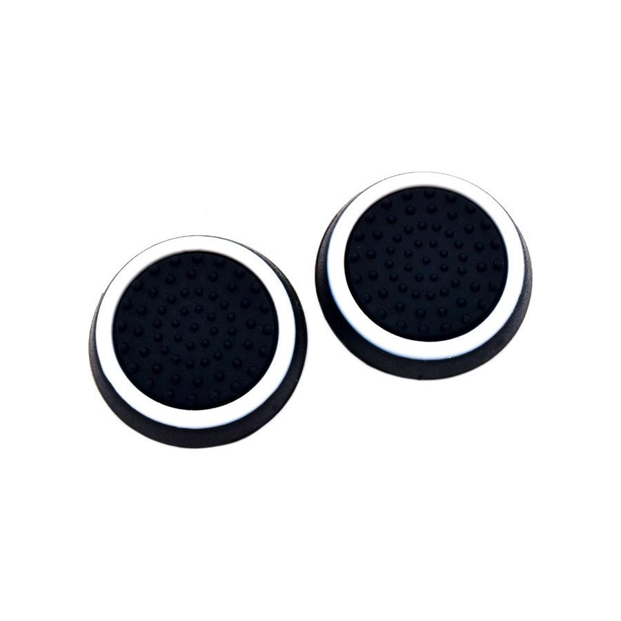 Σετ Τάπες Σιλικόνης για Joystick Χειριστηρίων PS, PS2, PS3, PS4, XBOX ONE - Μαύρο, Λευκό 2τμχ