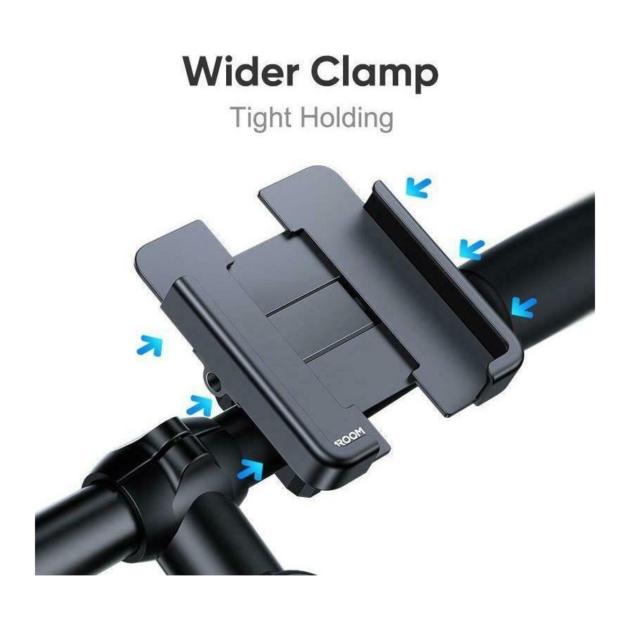 JOYROOM βάση ποδηλάτου για smartphone JR-ZS252, μεταλλική, μαύρη