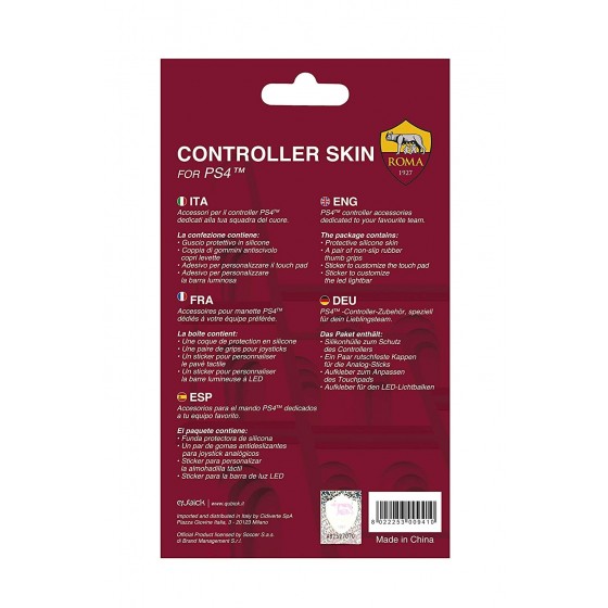 AS Roma Controller Kit - Playstation 4 (Controller) Skin /PS4 (PS4) Προστατευτική σέτ για το PS4