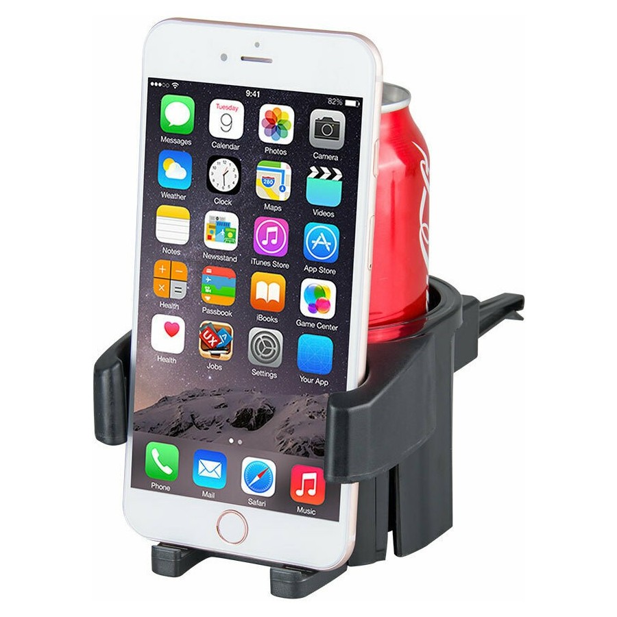 Ποτηροθήκη Αυτοκινήτου με Θήκη Κινητού 1 Θέσης για Αεραγωγό P6083