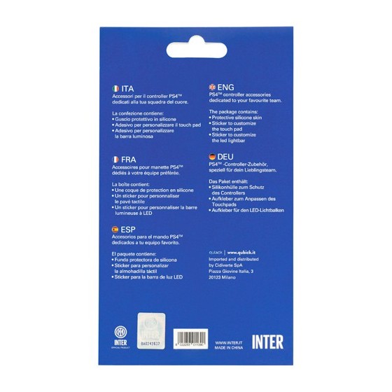 Inter Milan Controller Kit - PlayStation 4 (Controller) Skin /PS4 (PS4) Προσταευτικα σετ για το controller PS4