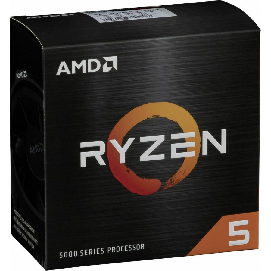 AMD Ryzen 5 5600X 3.7GHz Επεξεργαστής 6 Πυρήνων για Socket AM4 σε Κουτί με Ψύκτρα(100-100000065BOX)