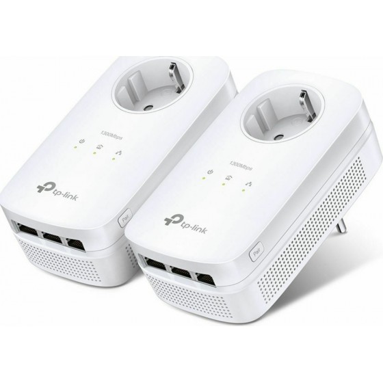 TP-LINK Powerline PA8030P AV1200 Passthrough Starter Kit V2,0 (TL-PA8030P KIT) (TPTL-PA8030PKIT)