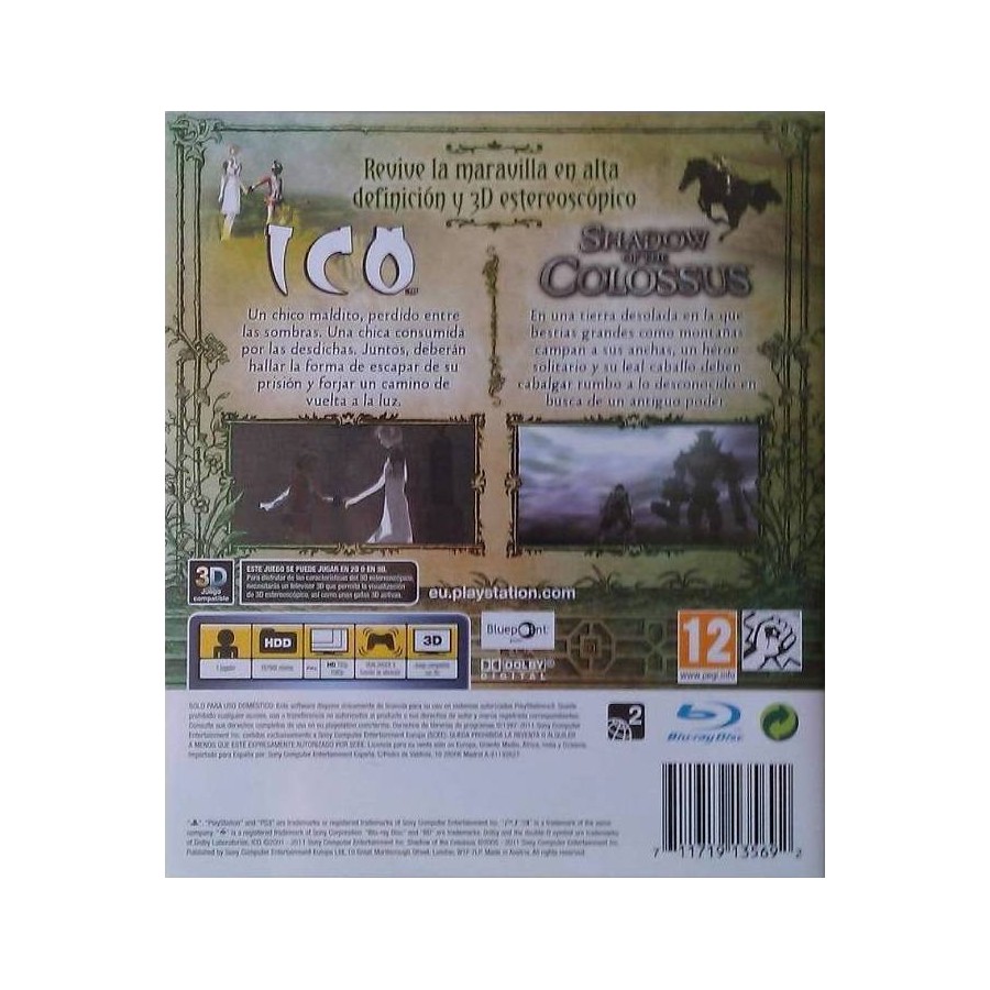 The ICO & Shadow of the Colossus Collection PS3 Game