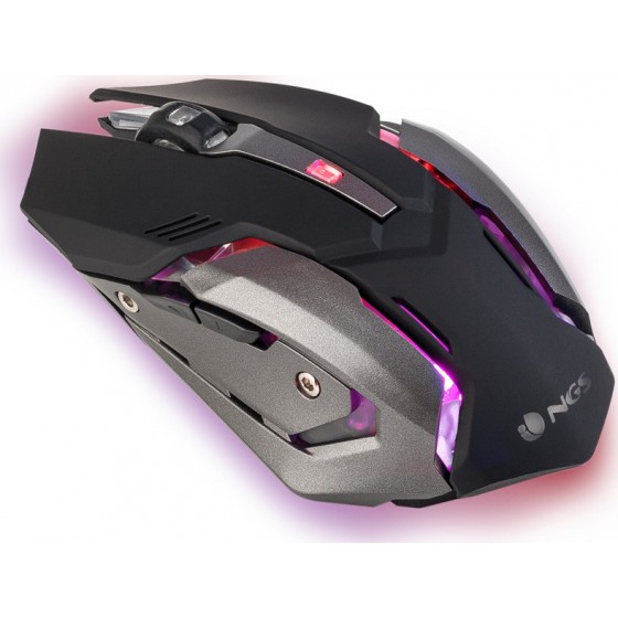 NGS GBX-1500 Combo Σετ Gaming Πληκτρολόγιο με διακόπτες και RGB φωτισμό & Ποντίκι (Αγγλικό US) Γκρι