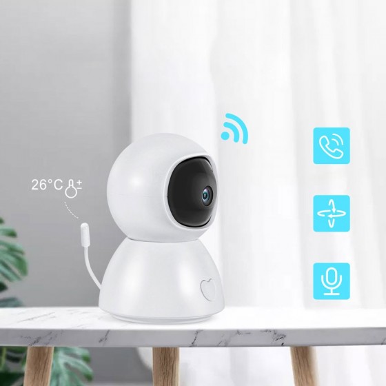 Smart security camera Tuya PST-BM289, Babyphone, 2.0Mp, Indoor, Wi-Fi, Tuya Smart, White (91026)