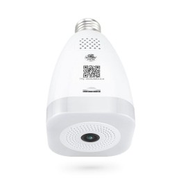 Smart security camera No brand PST-F30A-3MP, 3.0Mp, Fisheye, For socket E27, Wi-Fi, Tuya Smart, White(91030)