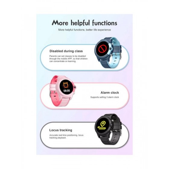 INTIME GPS smartwatch για παιδιά IT-053, 1.28", camera, 4G, IPX7, ροζ