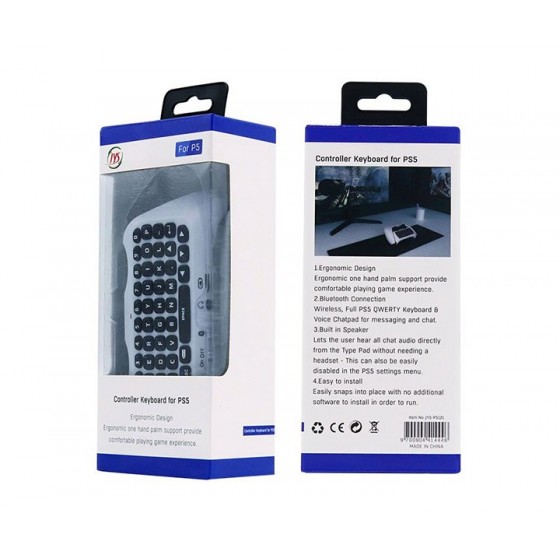 Ασύρματο Μίνι Πληκτρολόγιο PS5 Λευκό (JYS-P5121)