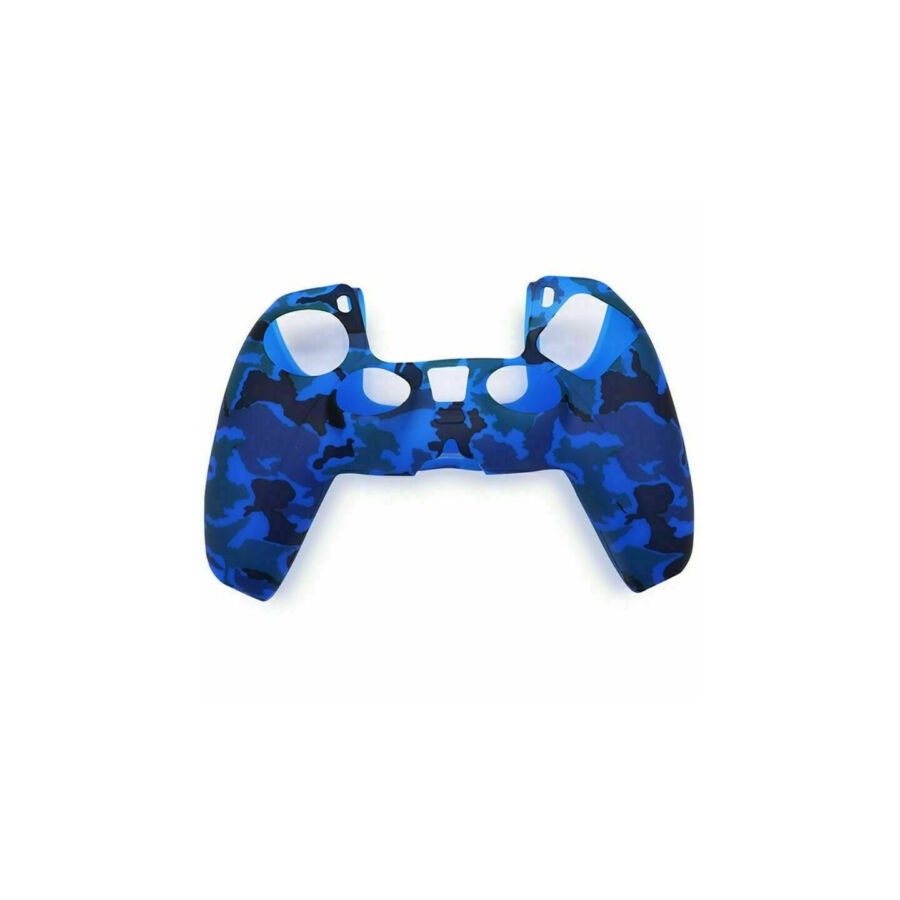 Θήκη Σιλικόνης για Χειριστήριο PS5 Blue Camouflage