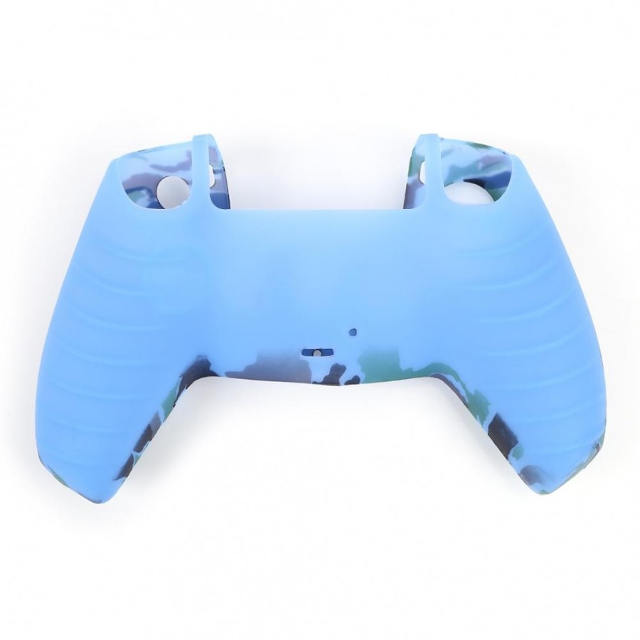 Θήκη Σιλικόνης για Χειριστήριο PS5 Blue Camouflage