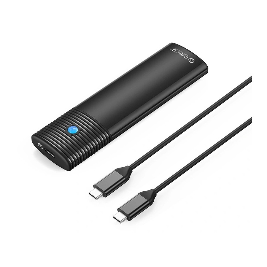 ORICO θήκη για Μ.2 & M.2 NVMe SSD PWM2-G2-BK-EP, 10Gbps, έως 4TB, μαύρη