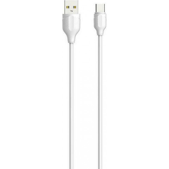 Ldnio LS371 Regular USB 2.0 to micro USB Cable Λευκό 1m