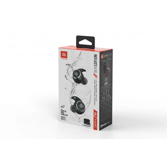 JBL Reflect Aero, TWS In-Ear Sport Headphones, IP68, True ANC, Touch Black
