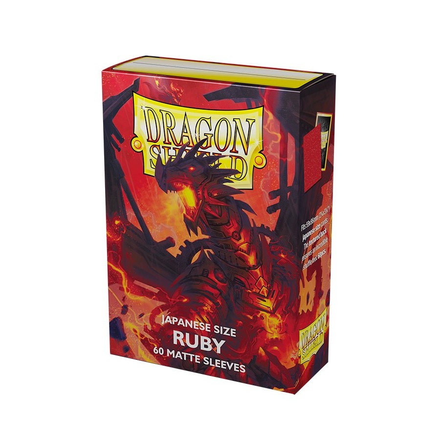 DRAGON SHIELD SMALL MATTE RUBY SLEEVES 60CT(ART11137)