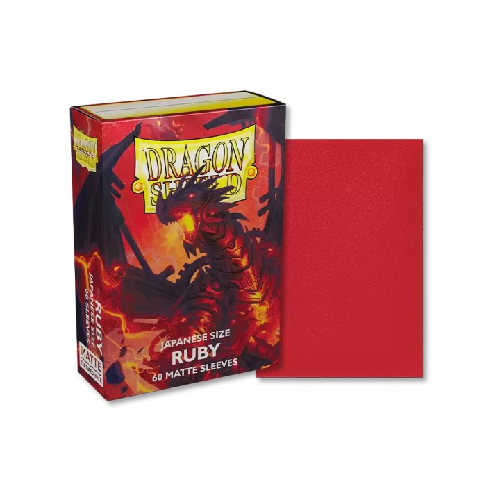 DRAGON SHIELD SMALL MATTE RUBY SLEEVES 60CT(ART11137)