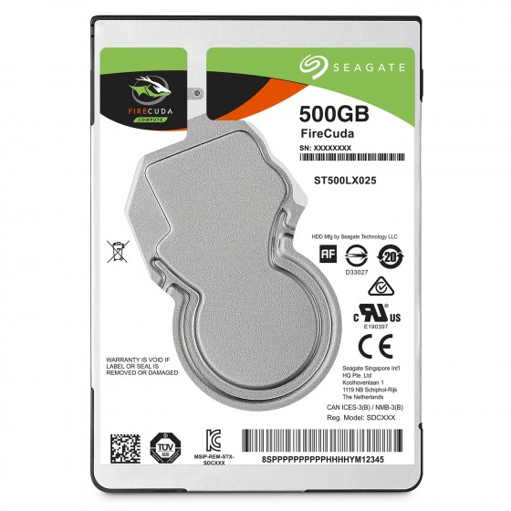 Seagate Firecuda 500GB HDD Σκληρός Δίσκος 2.5" SATA III 5400rpm με 128MB Cache για Laptop / Desktop/PS4(ST500LX025)